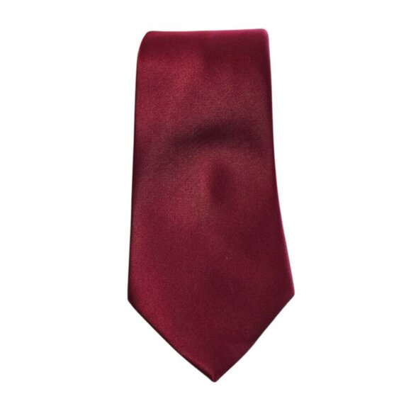 Puccini Burgundy Microfiber Tie - Picture 1 of 5